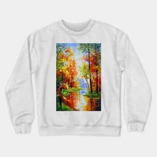 Autumn pond Crewneck Sweatshirt